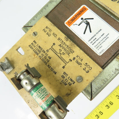 General Electric 9T55Y50G2 .5KVA Control Transformer 230/460V Pri 115V Sec