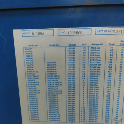 Nordson R100A 115V 1Ph Refrigerated Air Dryer Tested