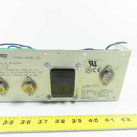 Bel Power Solutions HBAA-40W-AG Linear AC-DC Power Supply 100-264VAC