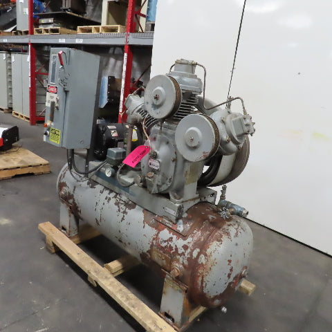 Ingersoll Rand Model 30 10TD 3 Cylinder 2 Stage Reciprocating Air Compressor 3Ph