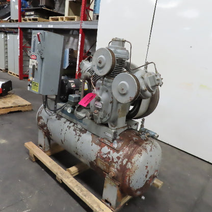 Ingersoll Rand Model 30 10TD 3 Cylinder 2 Stage Reciprocating Air Compressor 3Ph