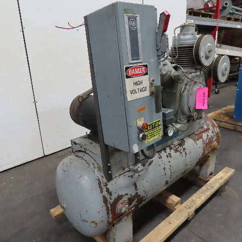 Ingersoll Rand Model 30 10TD 3 Cylinder 2 Stage Reciprocating Air Compressor 3Ph