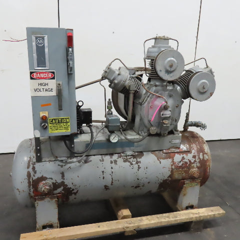 Ingersoll Rand Model 30 10TD 3 Cylinder 2 Stage Reciprocating Air Compressor 3Ph