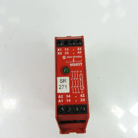 Allen-Bradley MSR5T 440R-B23020 Guardmaster Safety Monitoring Relay 24V Ser C