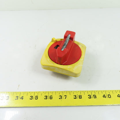Allen-Bradley 194R-HS4E Red/Yellow Lockable Disconnect Switch Handle Ser A