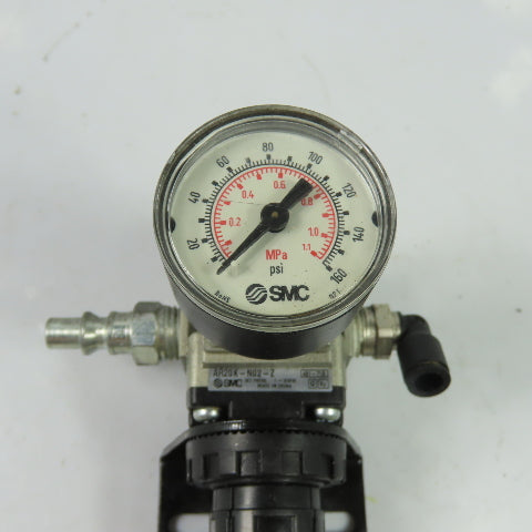 SMC AR20K-N02-Z Pneumatic Pressure Regulator 7-125PSI 1/4" NPT
