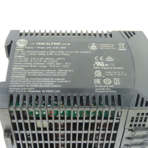Allen-Bradley 1606-XLP95E 100-240VAC Input 24-28VDC Output 95W Power Supply