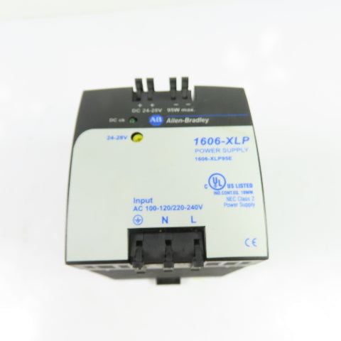 Allen-Bradley 1606-XLP95E 100-240VAC Input 24-28VDC Output 95W Power Supply