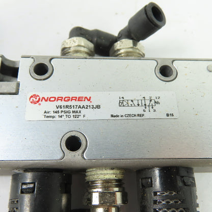 Norgren V61R517AA213JB Pneumatic Solenoid Valve 24VDC 145PSIG Max 1/4" NPT