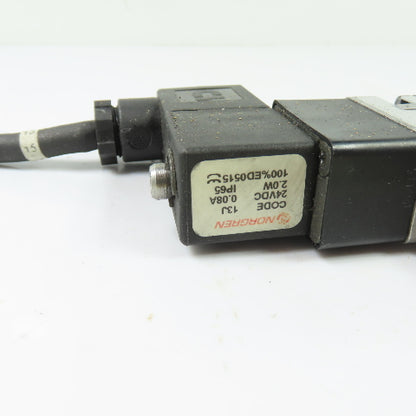 Norgren V61R517AA213JB Pneumatic Solenoid Valve 24VDC 145PSIG Max 1/4" NPT