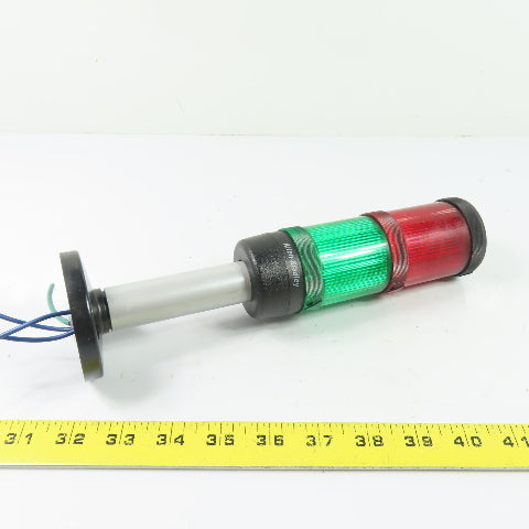 Allen-Bradley 855E-BPM10 Green/Red 2-Tier LED Stack Light Tower 120VAC Ser A