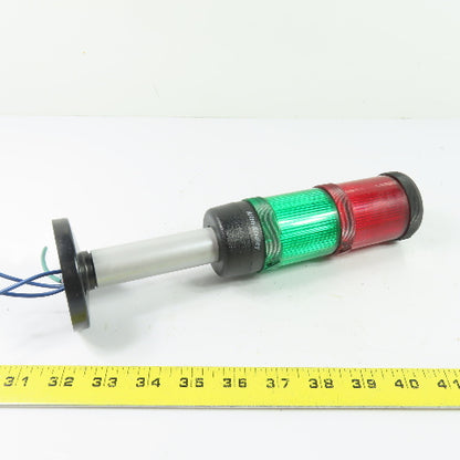 Allen-Bradley 855E-BPM10 Green/Red 2-Tier LED Stack Light Tower 120VAC Ser A
