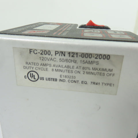Rodix 121-000-2000 FC-200 Vibratory Feeder Cube Controller 120VAC 15A