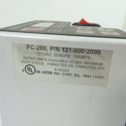 Rodix 121-000-2000 FC-200 Vibratory Feeder Cube Controller 120VAC 15A