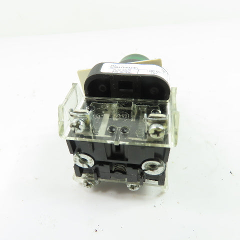 Allen-Bradley 800H-QRB24G Green Illuminated Pilot Light Pushbutton 24V Ser F