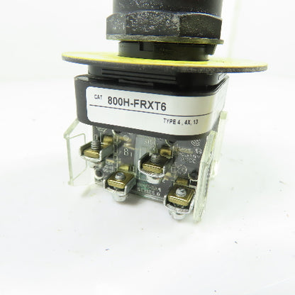 Allen-Bradley 800H-FRXT6 Red Mushroom Twist-Release Push-Pull Button Ser F