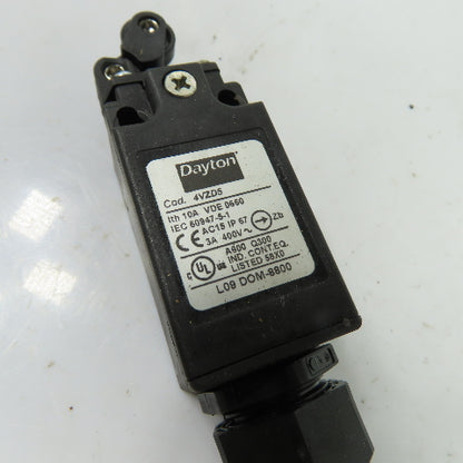 Dayton 4VZD5 Roller Lever Limit Switch 10A 400VAC IP67