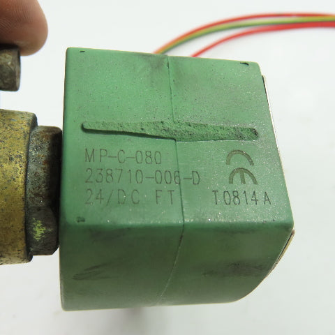 ASCO MP-C-080 2-Way Brass Solenoid Shut-Off Valve 24VDC 1/2" NPT