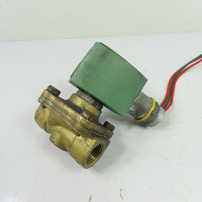 ASCO MP-C-080 2-Way Brass Solenoid Shut-Off Valve 24VDC 1/2" NPT