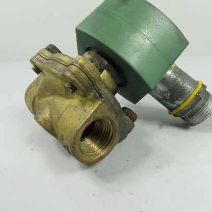 ASCO MP-C-080 2-Way Brass Solenoid Shut-Off Valve 24VDC 1/2" NPT