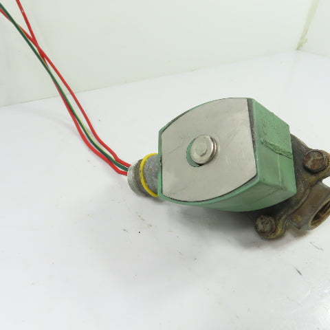 ASCO MP-C-080 2-Way Brass Solenoid Shut-Off Valve 24VDC 1/2" NPT