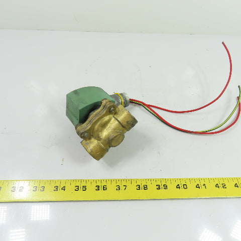 ASCO MP-C-080 2-Way Brass Solenoid Shut-Off Valve 24VDC 1/2" NPT