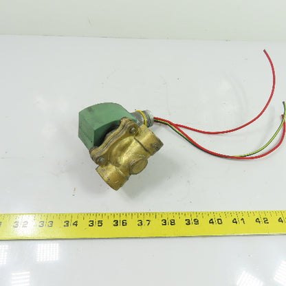 ASCO MP-C-080 2-Way Brass Solenoid Shut-Off Valve 24VDC 1/2" NPT