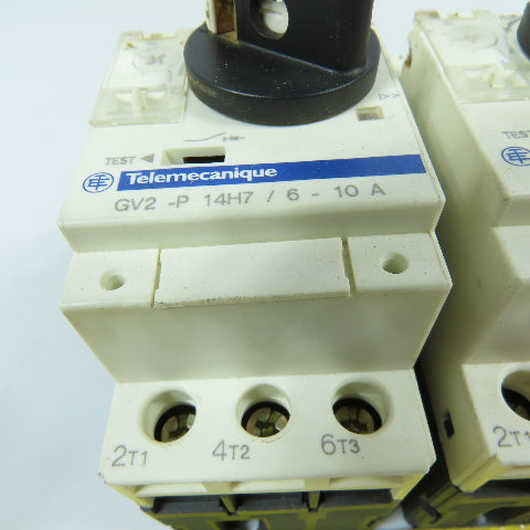 Telemecanique GV2-P14H7 6-10A 3-Pole Manual Motor Starter 690V Lot Of 2