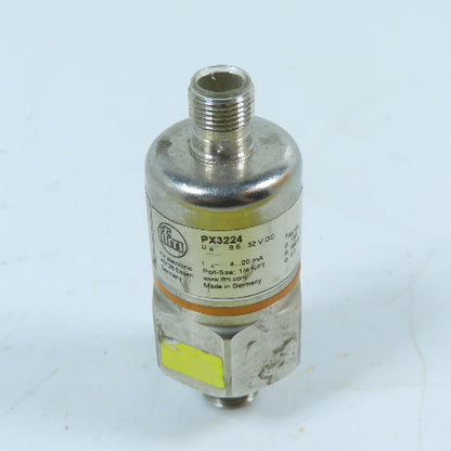 ifm electronic PX3224 Pressure Transmitter 0-100 PSI 4-20mA 9.6-32VDC 1/4 NPT