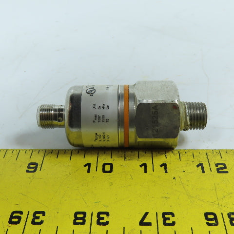 ifm electronic PX3224 Pressure Transmitter 0-100 PSI 4-20mA 9.6-32VDC 1/4 NPT