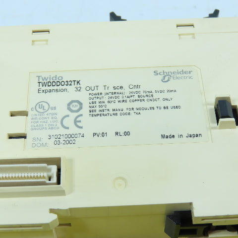 Schneider Electric TWDDDO32TK 32-Output Transistor Source Expansion Module 24VDC