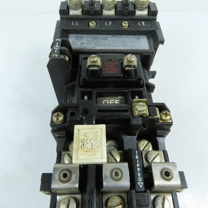 Allen-Bradley 509-COD 45A 3-Pole Size 2 Motor Starter 120V Coil 600VAC