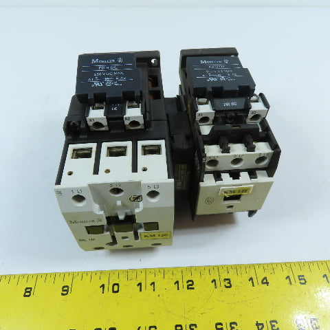 Moeller DIL1M-G 3-Pole Reversing Contactor Pair 55A 24VDC Coil 600VAC