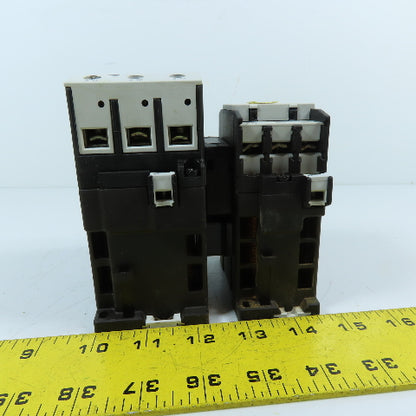 Moeller DIL1M-G 3-Pole Reversing Contactor Pair 55A 24VDC Coil 600VAC