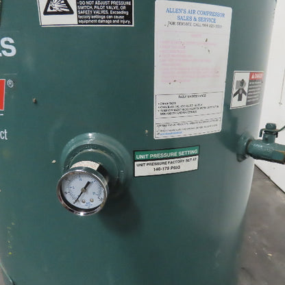 Champion CASRSA45 80 Gal 5HP Vertical Air Compressor 200V 3Ph Tested