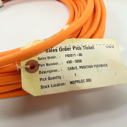 Rexroth 430-3036 IKS0302 12-Pin Feedback Encoder Cable NEW