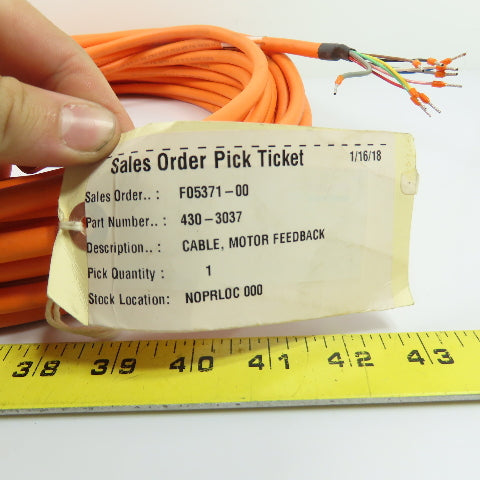 Rexroth IKS0252 12-Pin Motor Servo Cable NEW