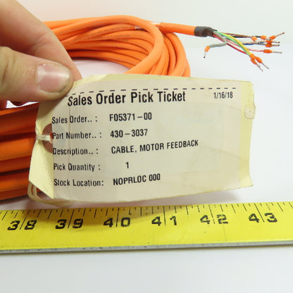 Rexroth IKS0252 12-Pin Motor Servo Cable NEW