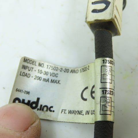 PHD 17522-2 Reed Proximity Sensor Switch 10-30VDC w/ Cable & Quick Disconnect
