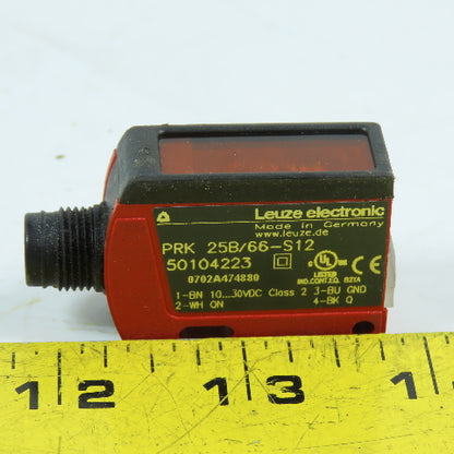 Leuze electronic 50104223 PRK 25B/66-S12 Polarized Photoelectric Sensor 10-30VDC