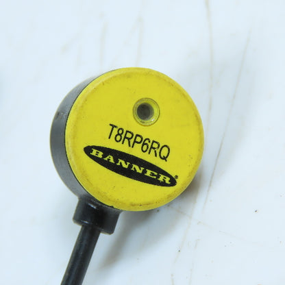 Banner T8RP6RQ Opposed Mode Photoelectric Sensor Receiver 10-30VDC PNP M8 QD