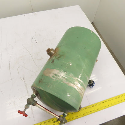 8 Gallon Stainless Steel Horizontal Compressed Air Receiver Storage Tank