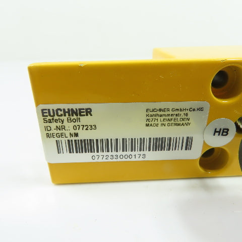 Euchner 077233 Safety Switch Safety Bolt NM Series