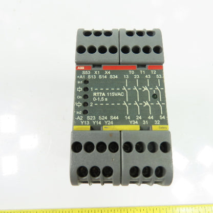 ABB RT7A 2TLA010028R2400 Safety Relay 115VAC 1.5s Time Delay
