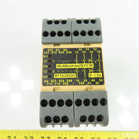Jokab Safety RT7A Safety Relay Module 24VDC 0-1.5s Time Delay