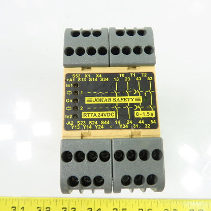 Jokab Safety RT7A Safety Relay Module 24VDC 0-1.5s Time Delay