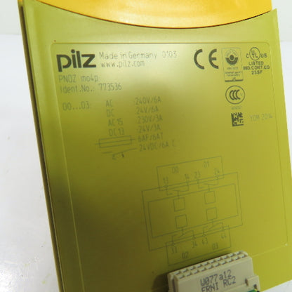 Pilz 773536 PNOZ mo4p 4-Channel Safety Relay Expansion Module 24VDC/240VAC