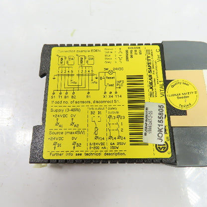 Jokab Safety VITAL1 Safety Relay Module 24VDC Ver C