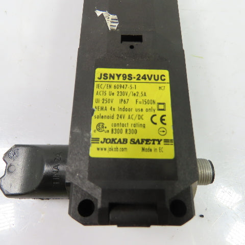 Jokab Safety JSNY9S-24VUC Solenoid Safety Interlock Switch 24V AC/DC IP67