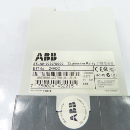 ABB 2TLA010030R0000 Safety Expansion Relay E1T 0S 24VDC